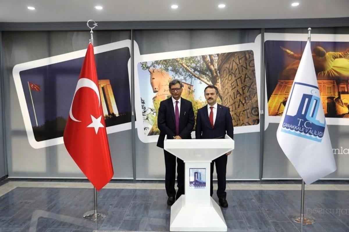Hindistan’ın Ankara Büyükelçisi’nden Çanakkale Valisi Aktaş’a ziyaret