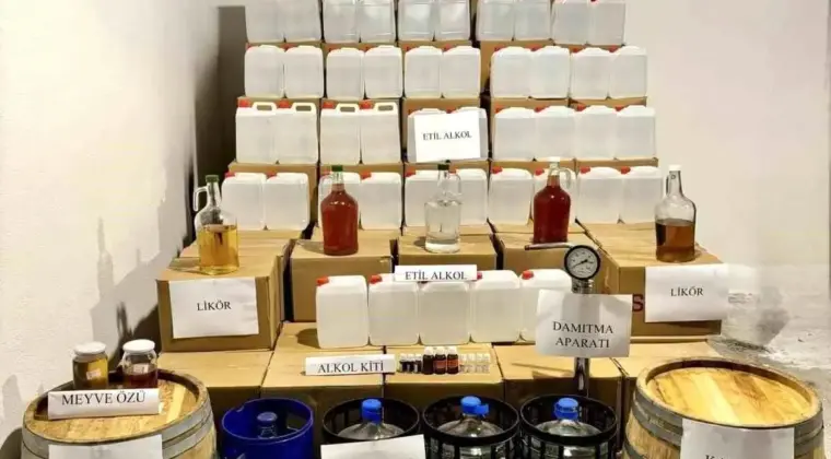 Çanakkale’de 3.317 Litre Kaçak Alkol Ele Geçirildi