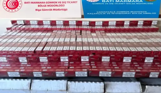 Çanakkale’de Kaçak Sigara Operasyonu