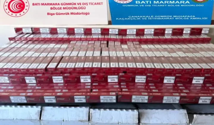 Çanakkale’de Kaçak Sigara Operasyonu