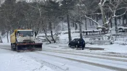 Kazdağları’nda Kar Yağışı Ulaşımı Zora Sokuyor