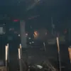 Bayramiç’te Palet Atölyesinde Yangın