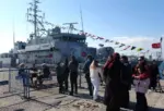 Türk donanmasının gururu olan savaş gemileri ziyarete açıldı